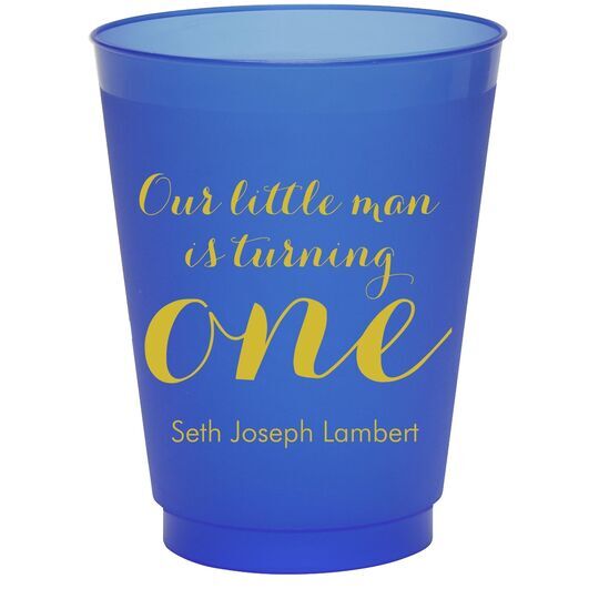 Our Little Man Colored Shatterproof Cups
